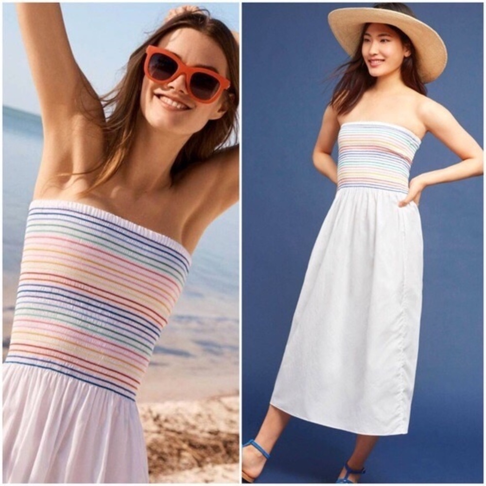 PETERSYN SMOCKED RAINBOW DRESS